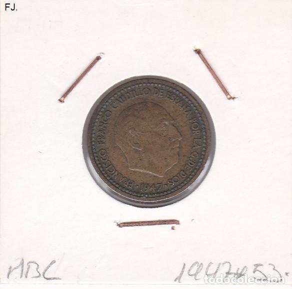 Monedas Franco: Moneda 1 Pta 1947*53 E Espa&ntilde;ol. Mbc. - Foto 1