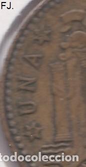 Monedas Franco: Moneda 1 Pta 1947*53 E Espa&ntilde;ol. Mbc. - Foto 3