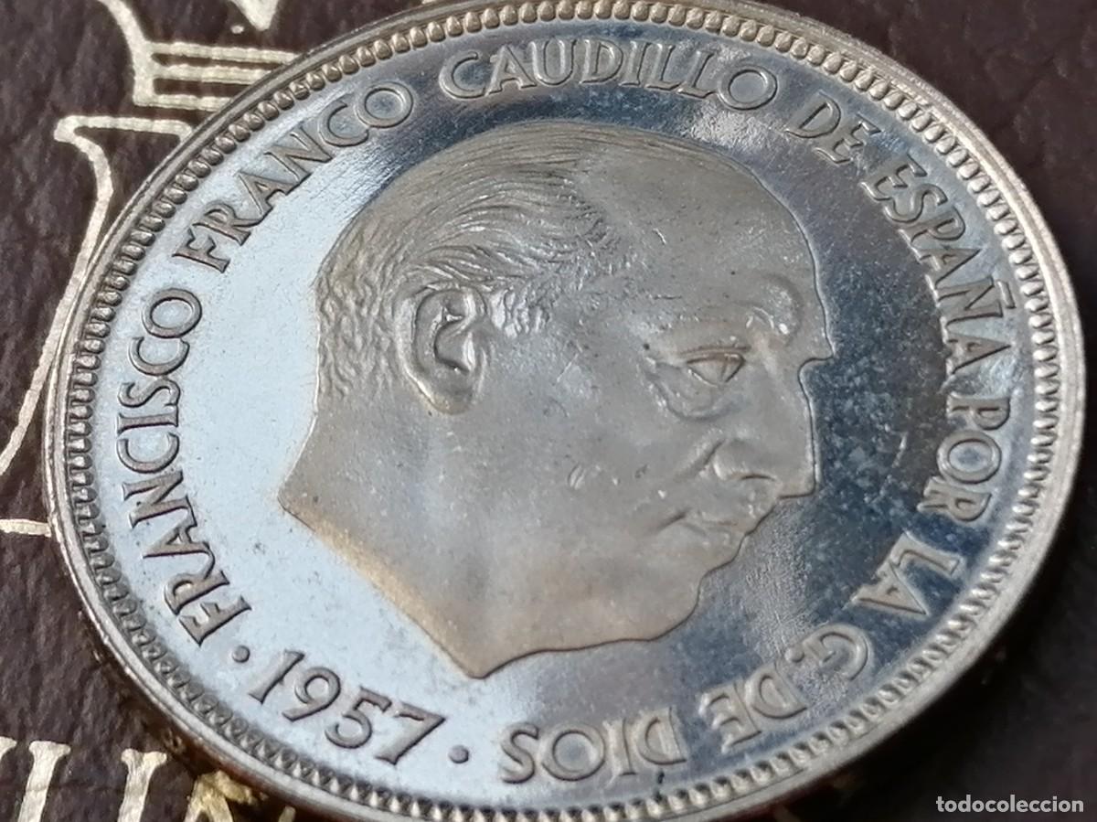 Monedas Franco: 50 PESETAS 1957 / 75. PROOF. - Foto 6