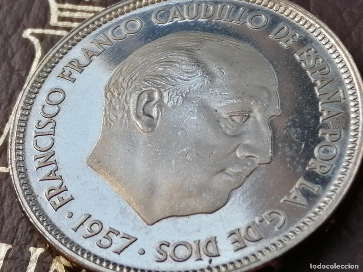 Monedas Franco: 50 PESETAS 1957 / 75. PROOF. - Foto 8