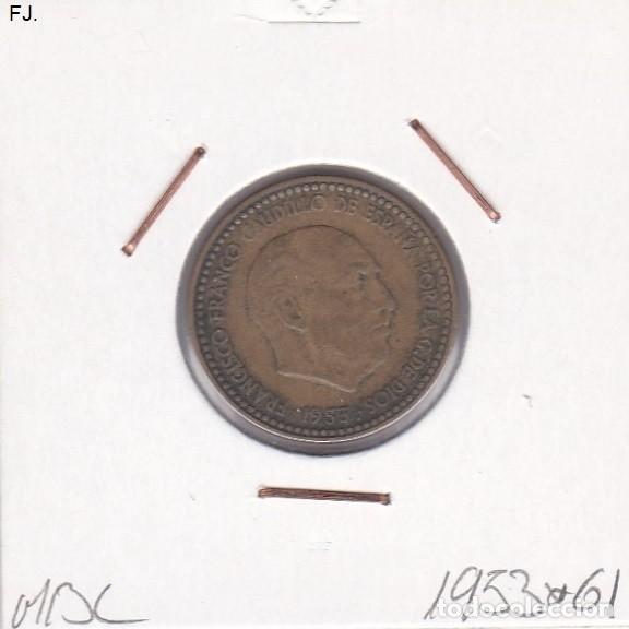 Monedas Franco: Moneda 1 Pta 1953*61 E Espa&ntilde;ol. Mbc. - Foto 1
