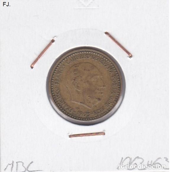 Monedas Franco: Moneda 1 Pta 1963*63 E Espa&ntilde;ol. Mbc. - Foto 1