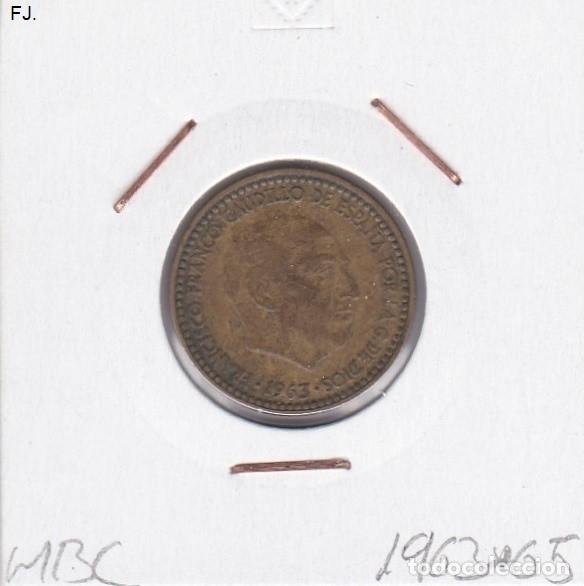 Monedas Franco: Moneda 1 Pta 1963*65 E Espa&ntilde;ol. Mbc. - Foto 1