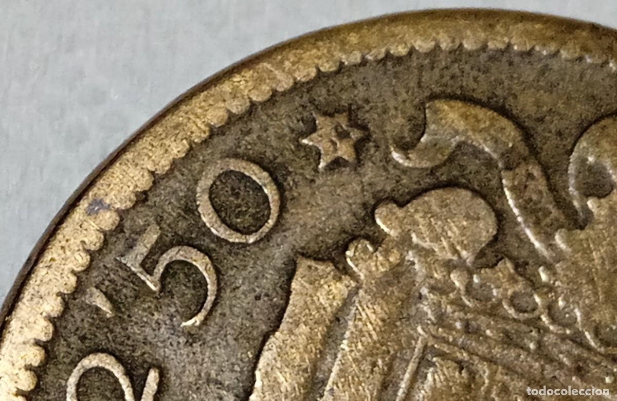 Monedas Franco: Moneda 250 ptas. 1953 estrella 54 - Foto 3