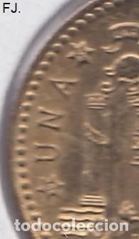 Monedas Franco: Moneda 1 Pta 1966*69 E Espa&ntilde;ol. S/C. - Foto 3
