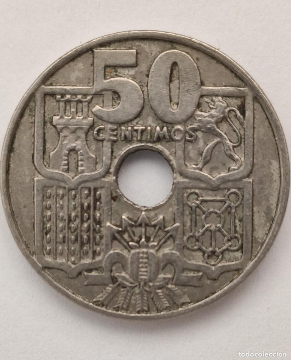 Monedas Franco: Moneda espa&ntilde;ola de 50 c&eacute;ntimos de 1963. - Foto 1