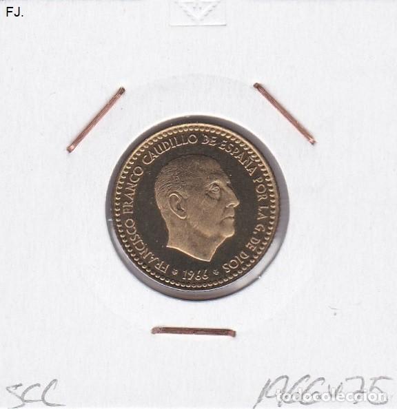 Monedas Franco: Moneda 1 Pta 1966*75 E Espa&ntilde;ol. S/C. - Foto 1