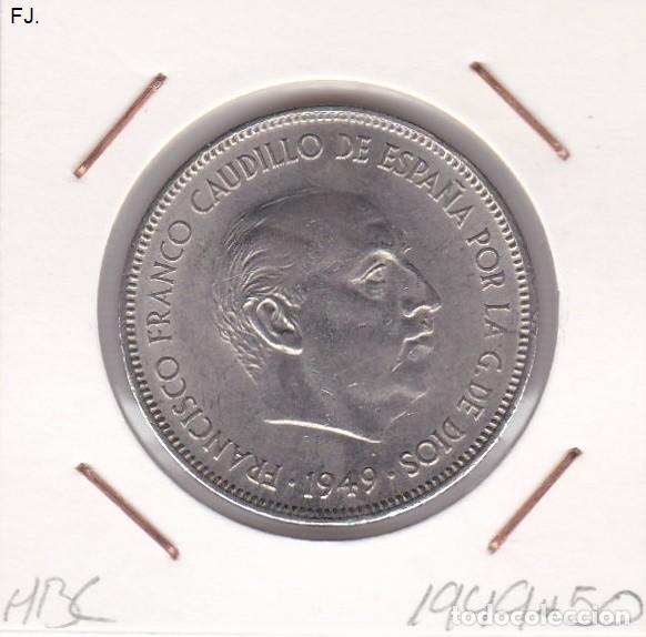 Monedas Franco: Moneda 5 Ptas 1949*50 E Espa&ntilde;ol. Mbc. - Foto 1