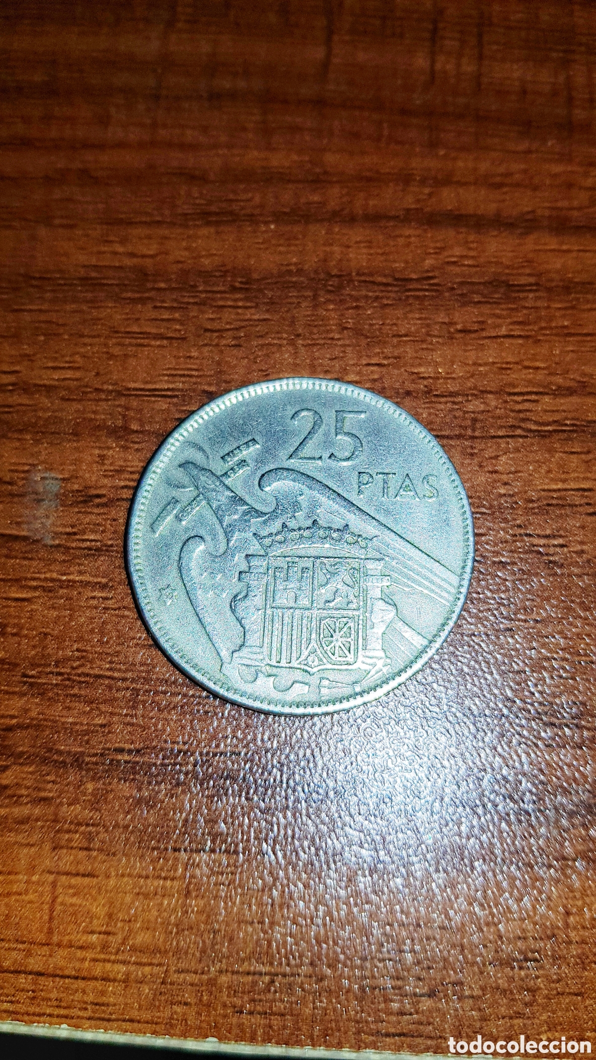 Monedas Franco: 25 pesetas 1957*59 ECB - Foto 2