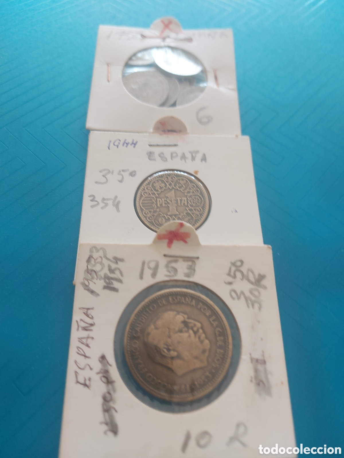 Monedas Franco: 8monedas antiguas - Foto 1