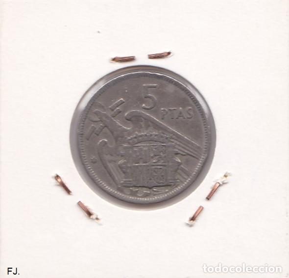 Monedas Franco: Moneda 5 Ptas 1957*59 E Espa&ntilde;ol. Mbc. - Foto 2