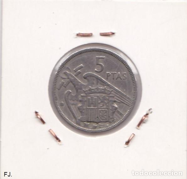 Monedas Franco: Moneda 5 Ptas 1957*60 E Espa&ntilde;ol. Mbc. - Foto 2