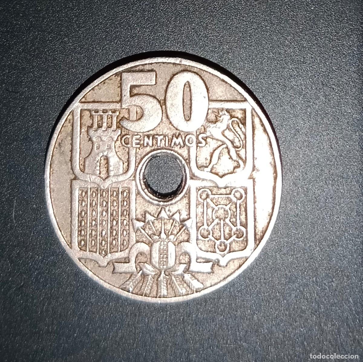 Monedas Franco: Moneda de 50 centimos - Foto 2