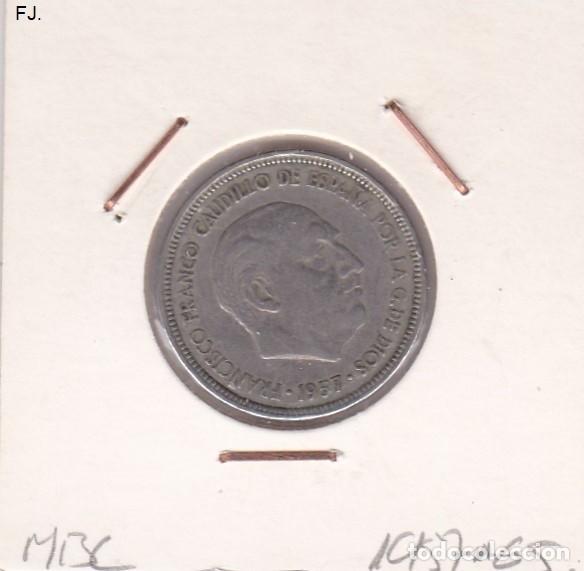 Monedas Franco: Moneda 5 Ptas 1957*65 E Espa&ntilde;ol. Mbc. - Foto 1