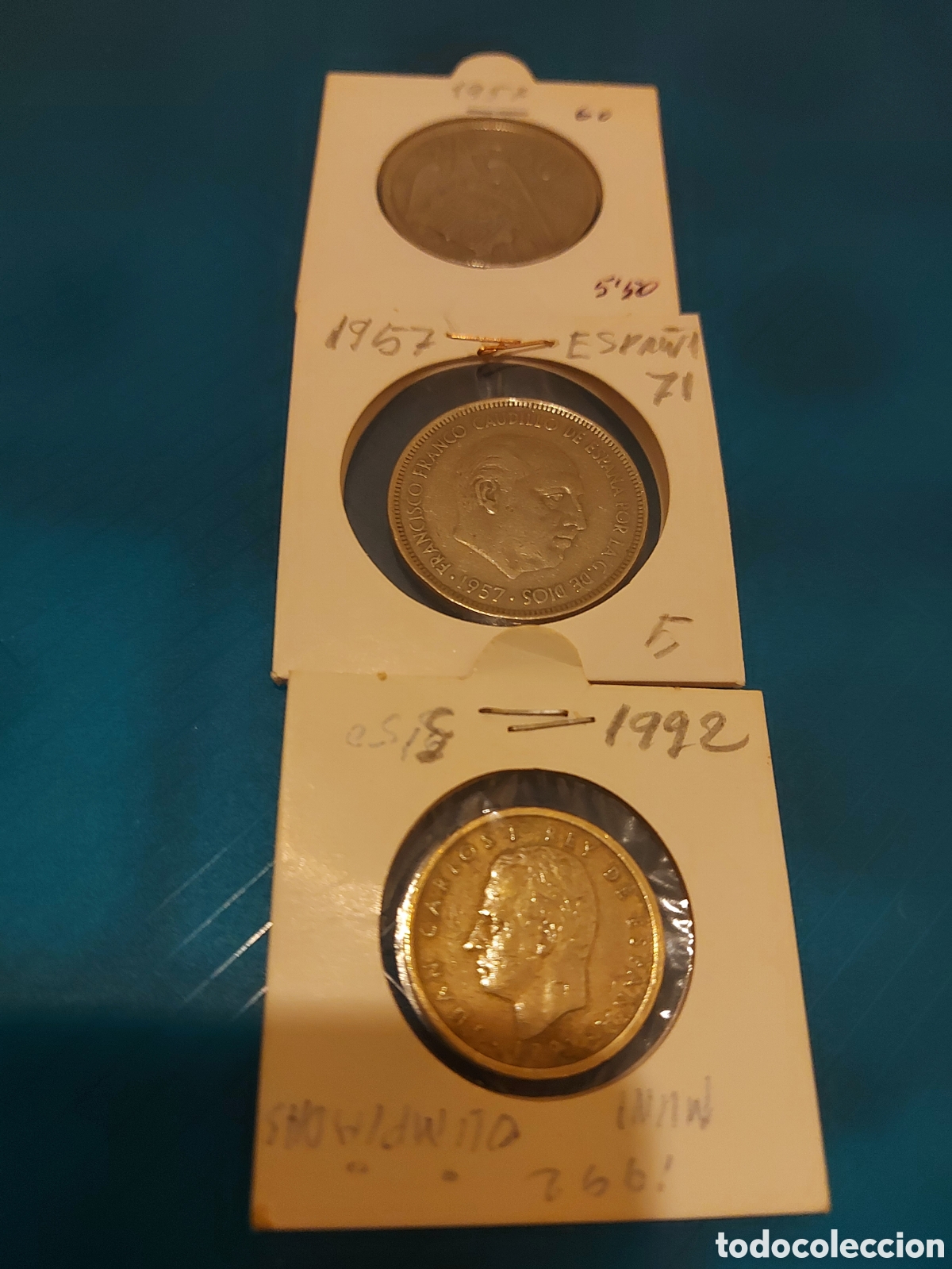 Monedas Franco: 2 antiguas y1 de1992 - Foto 2