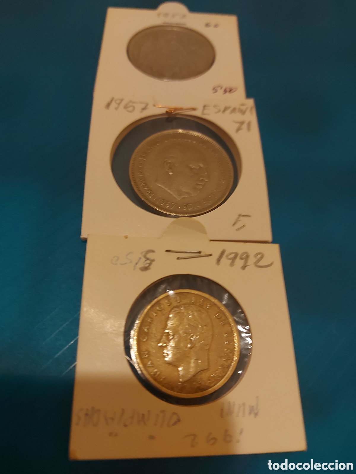 Monedas Franco: 2 antiguas y1 de1992 - Foto 1