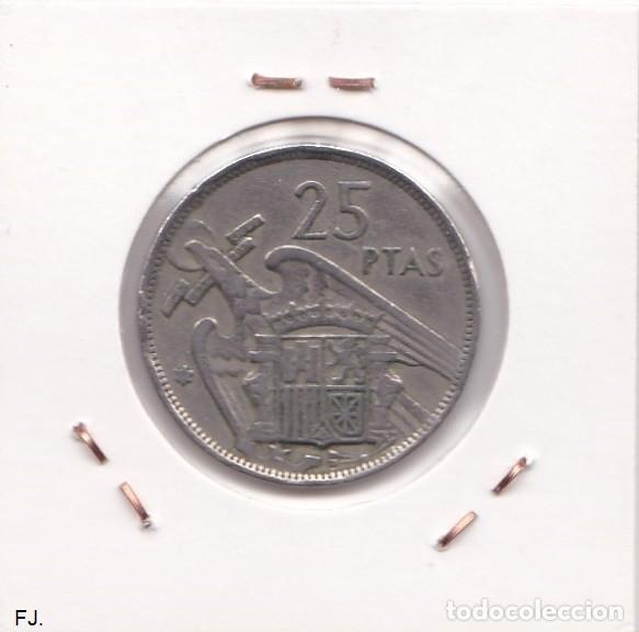Monedas Franco: Moneda 25 Ptas 1957*58 E Espa&ntilde;ol. Mbc. - Foto 2
