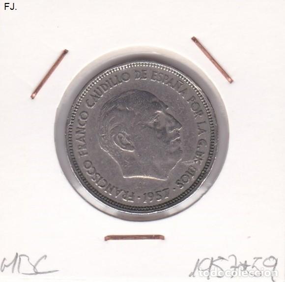 Monedas Franco: Moneda 25 Ptas 1957*59 E Espa&ntilde;ol. Mbc. - Foto 1