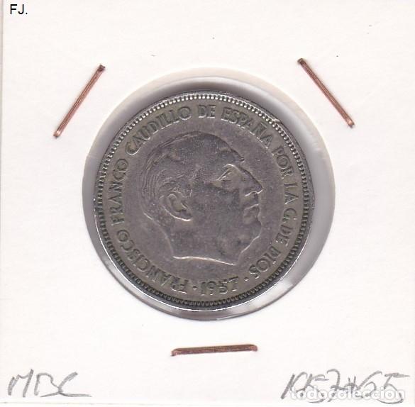 Monedas Franco: Moneda 25 Ptas 1957*65 E Espa&ntilde;ol. Mbc. - Foto 1
