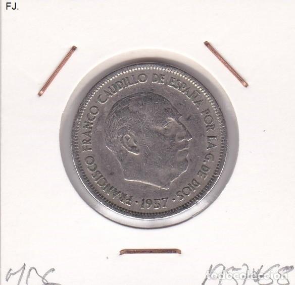 Monedas Franco: Moneda 25 Ptas 1957*68 E Espa&ntilde;ol. Mbc. - Foto 1