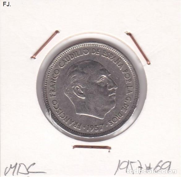Monedas Franco: Moneda 25 Ptas 1957*69 E Espa&ntilde;ol. Mbc. - Foto 1