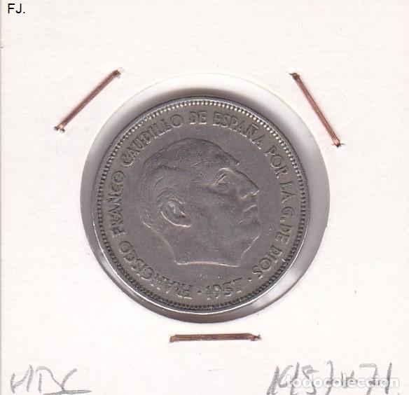 Monedas Franco: Moneda 25 Ptas 1957*71 E Espa&ntilde;ol. Mbc. - Foto 1