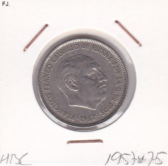 Monedas Franco: Moneda 25 Ptas 1957*75 E Espa&ntilde;ol. Mbc. - Foto 1