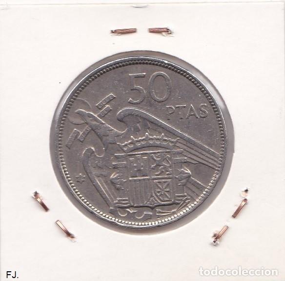 Monedas Franco: Moneda 50 Ptas 1957*59 E Espa&ntilde;ol. Mbc. - Foto 2