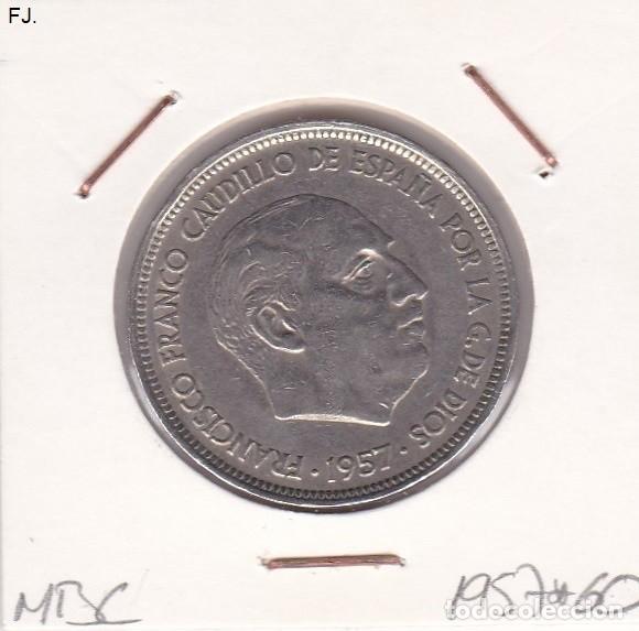 Monedas Franco: Moneda 50 Ptas 1957*60 E Espa&ntilde;ol. Mbc. - Foto 1