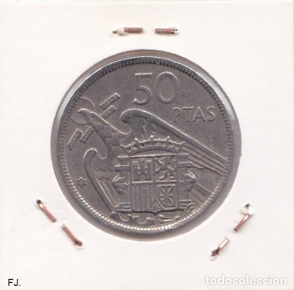 Monedas Franco: Moneda 50 Ptas 1957*60 E Espa&ntilde;ol. Mbc. - Foto 2