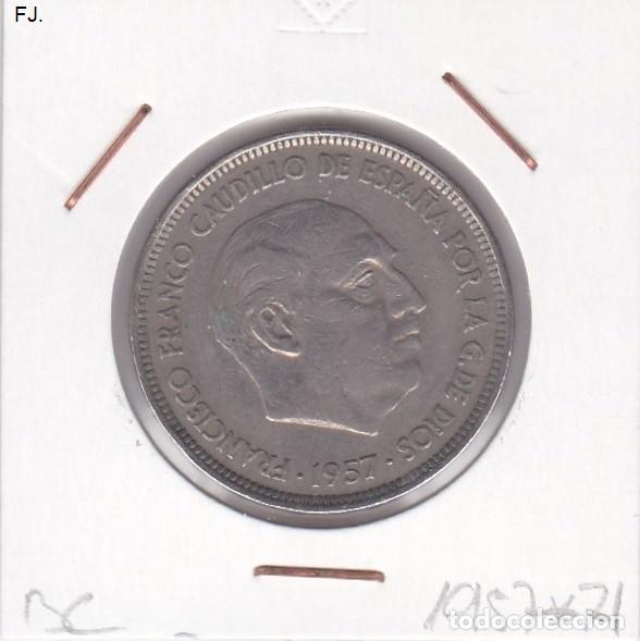 Monedas Franco: Moneda 50 Ptas 1957*71 E Espa&ntilde;ol. Bc. - Foto 1