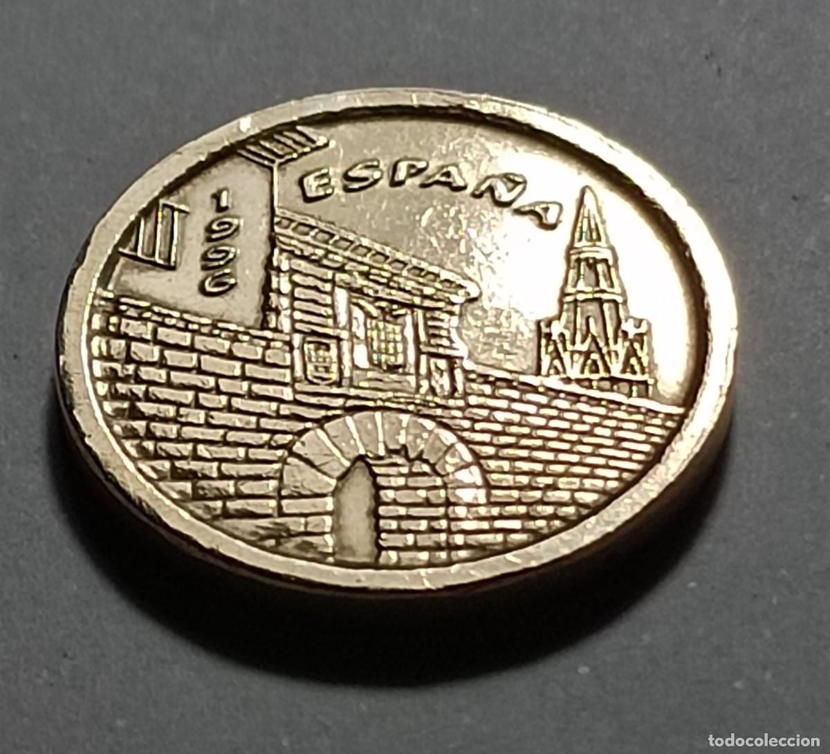 Monedas Franco: Moneda 5 pesetas 1996 la rioja - Foto 2
