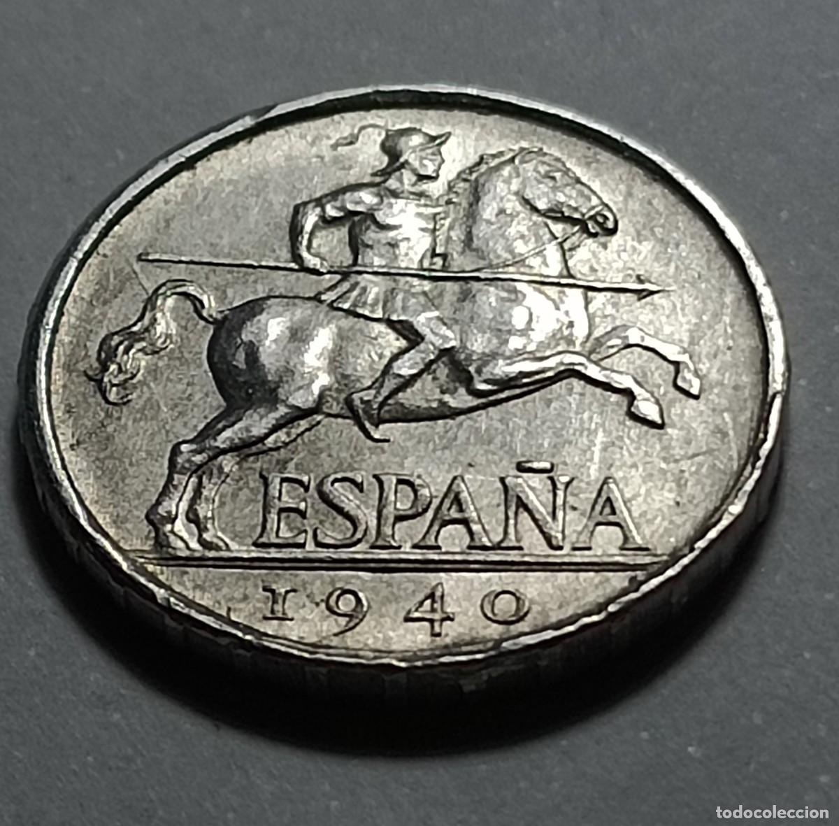 Monedas Franco: Moneda 5 centimos 1940 PLVS - Foto 1