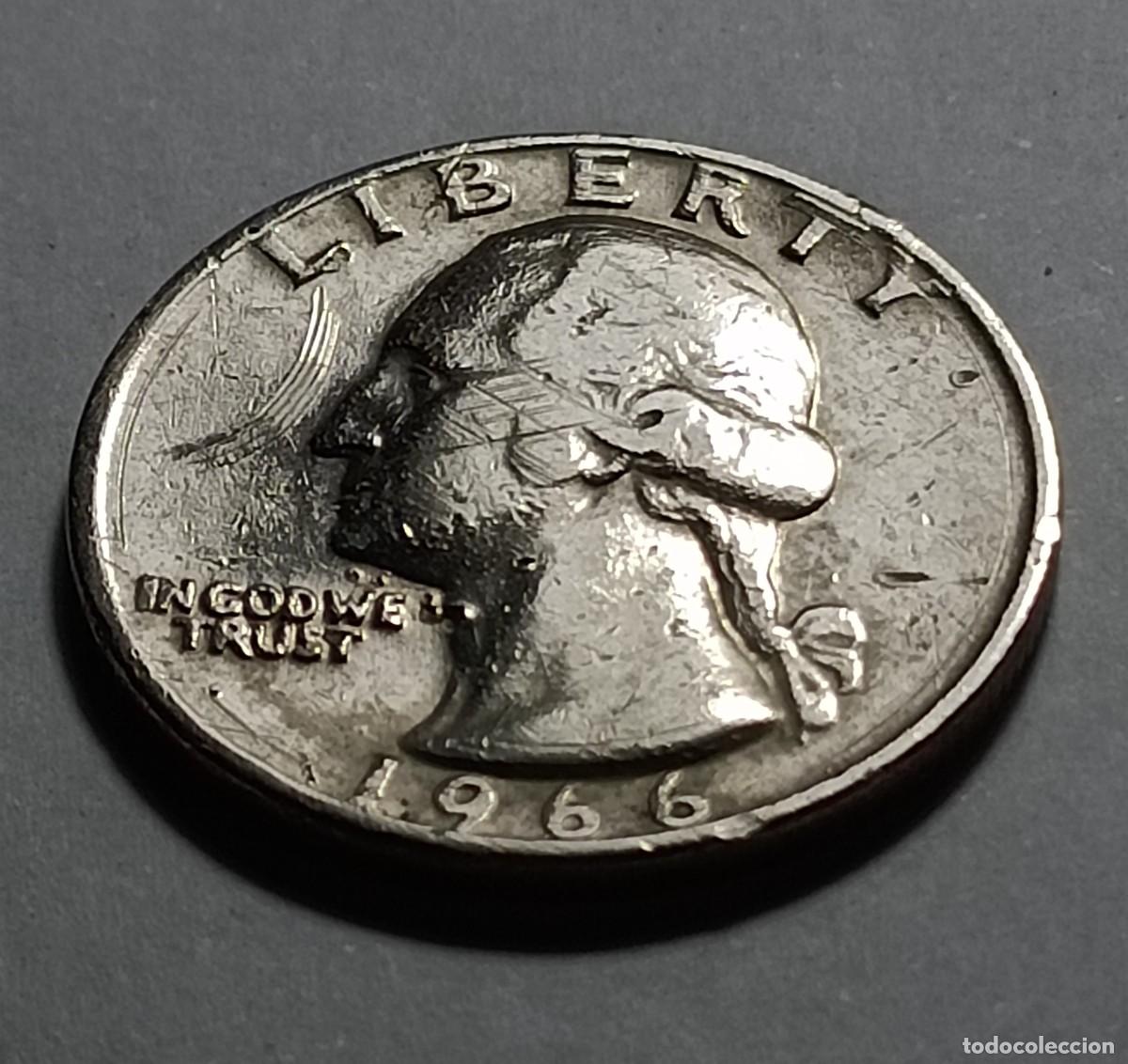 Monedas Franco: Moneda quarter dollar 1966 - Foto 2