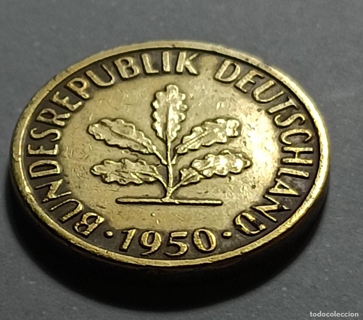 Monedas Franco: Moneda 5 pfennig 1950 - Foto 2