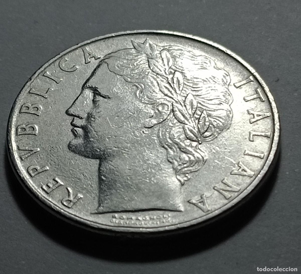 Monedas Franco: Moneda 100 liras 1956 - Foto 2