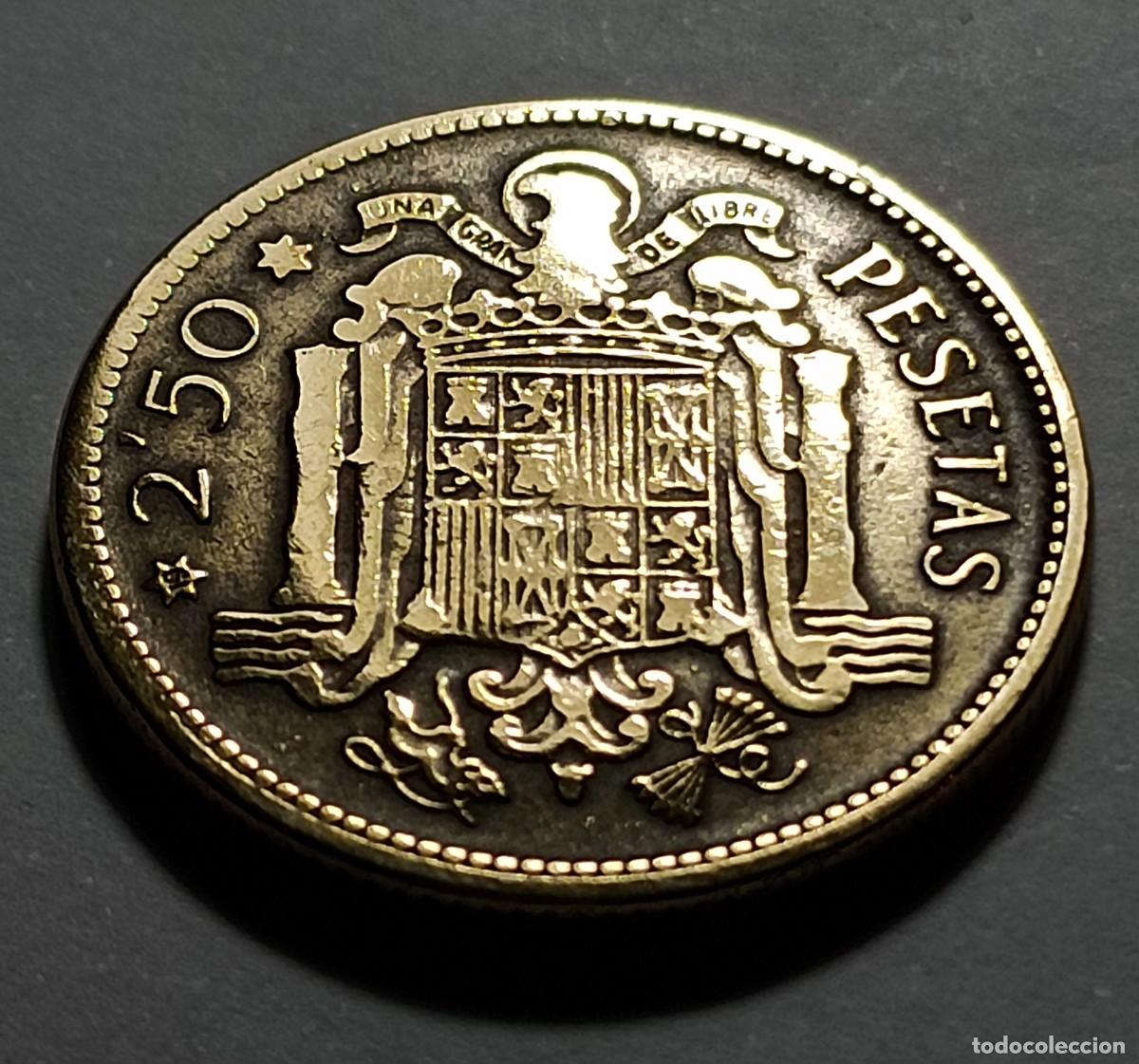 Monedas Franco: Moneda 2,5 pesetas 1953 - Foto 1