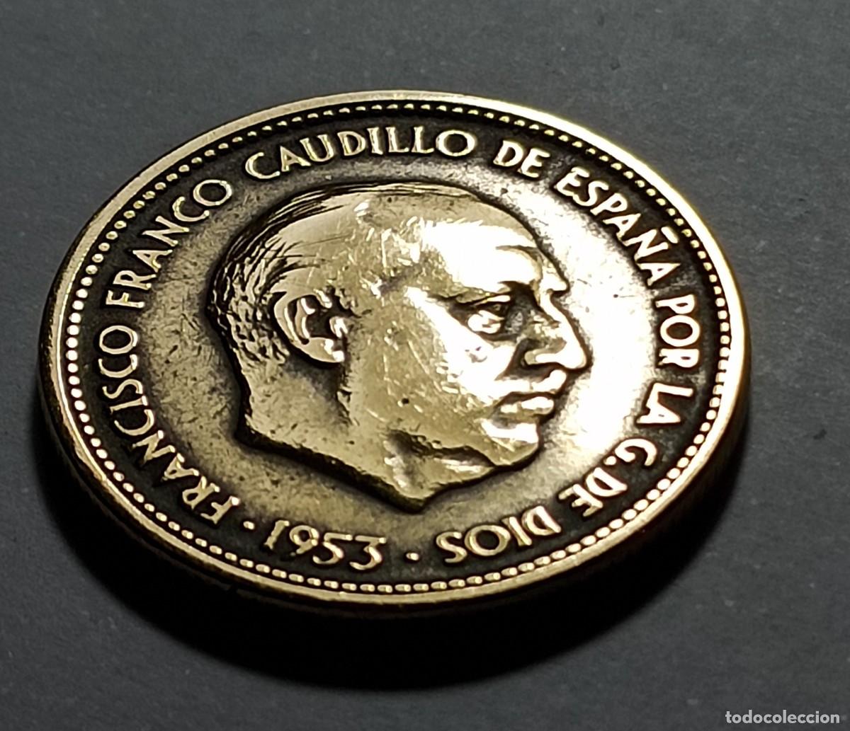 Monedas Franco: Moneda 2,5 pesetas 1953 - Foto 2