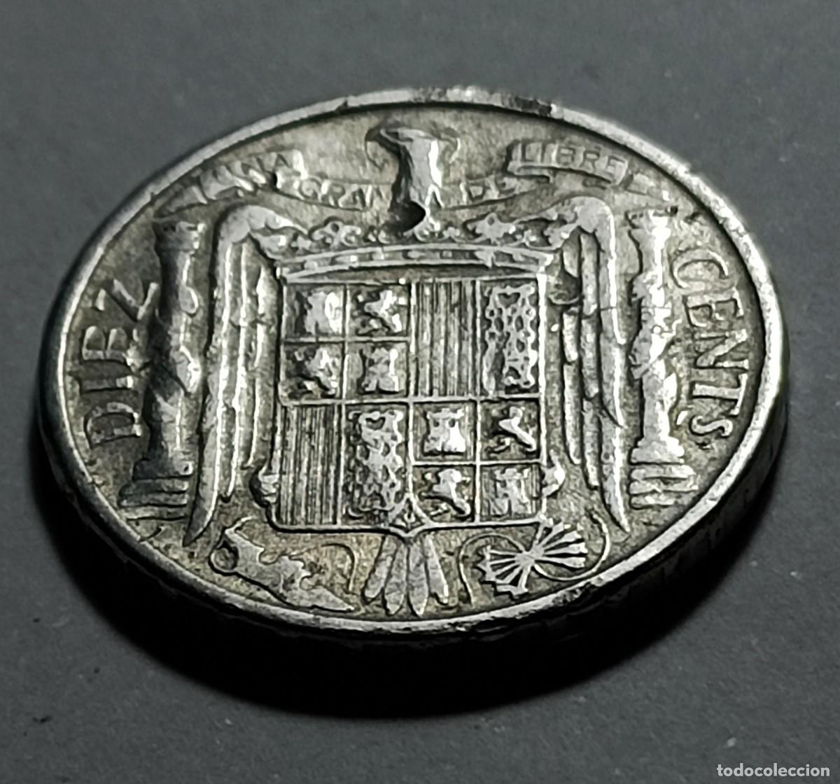 Monedas Franco: Moneda 10 centimos 1945 - Foto 2