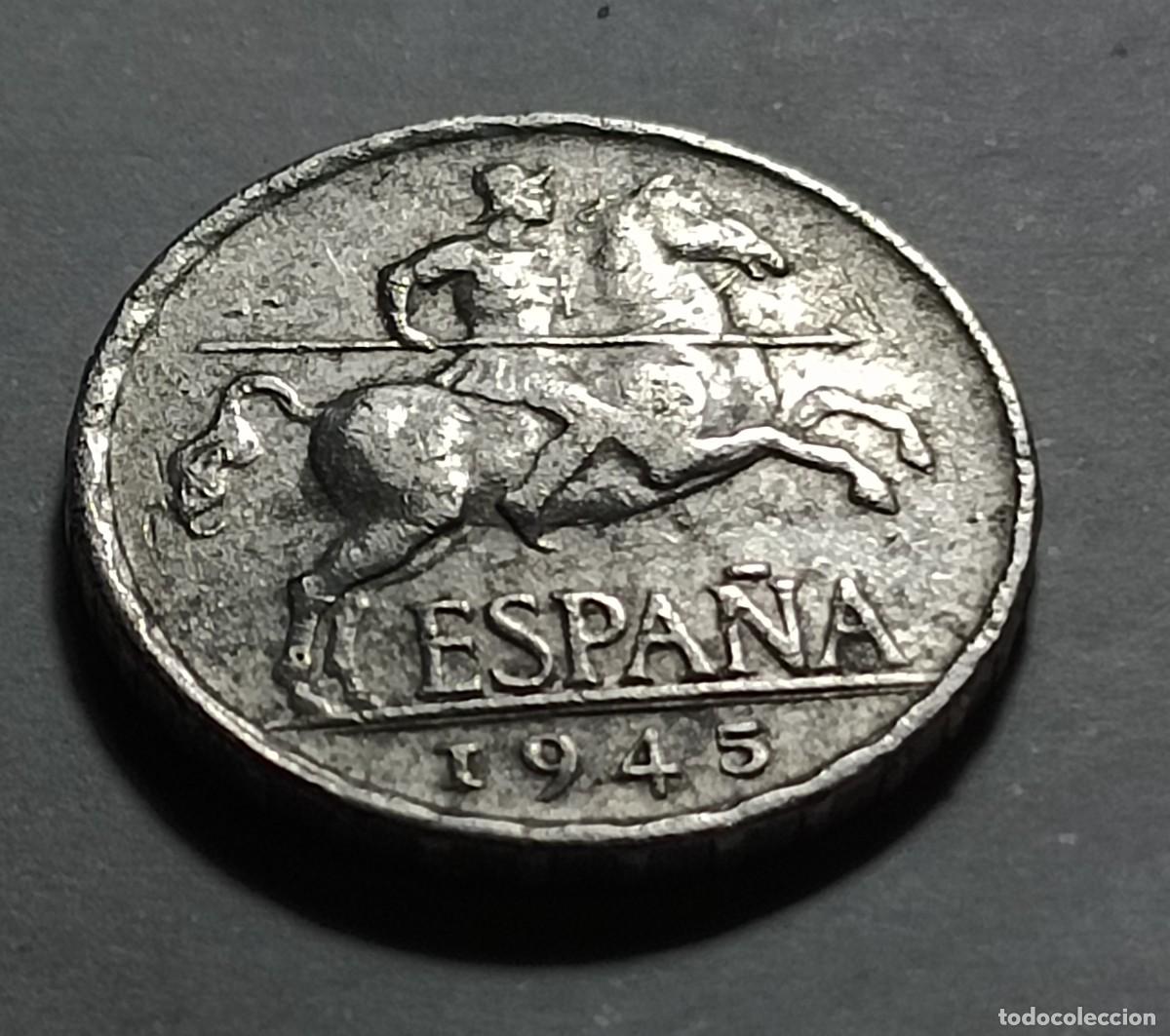 Monedas Franco: Moneda 5 centimos 1945 PLVS - Foto 1
