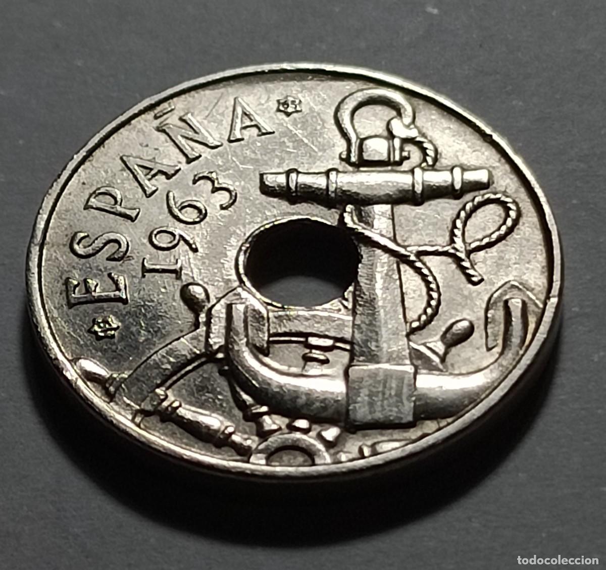 Monedas Franco: Moneda 5o centimos 1963 estrella 65 - Foto 1