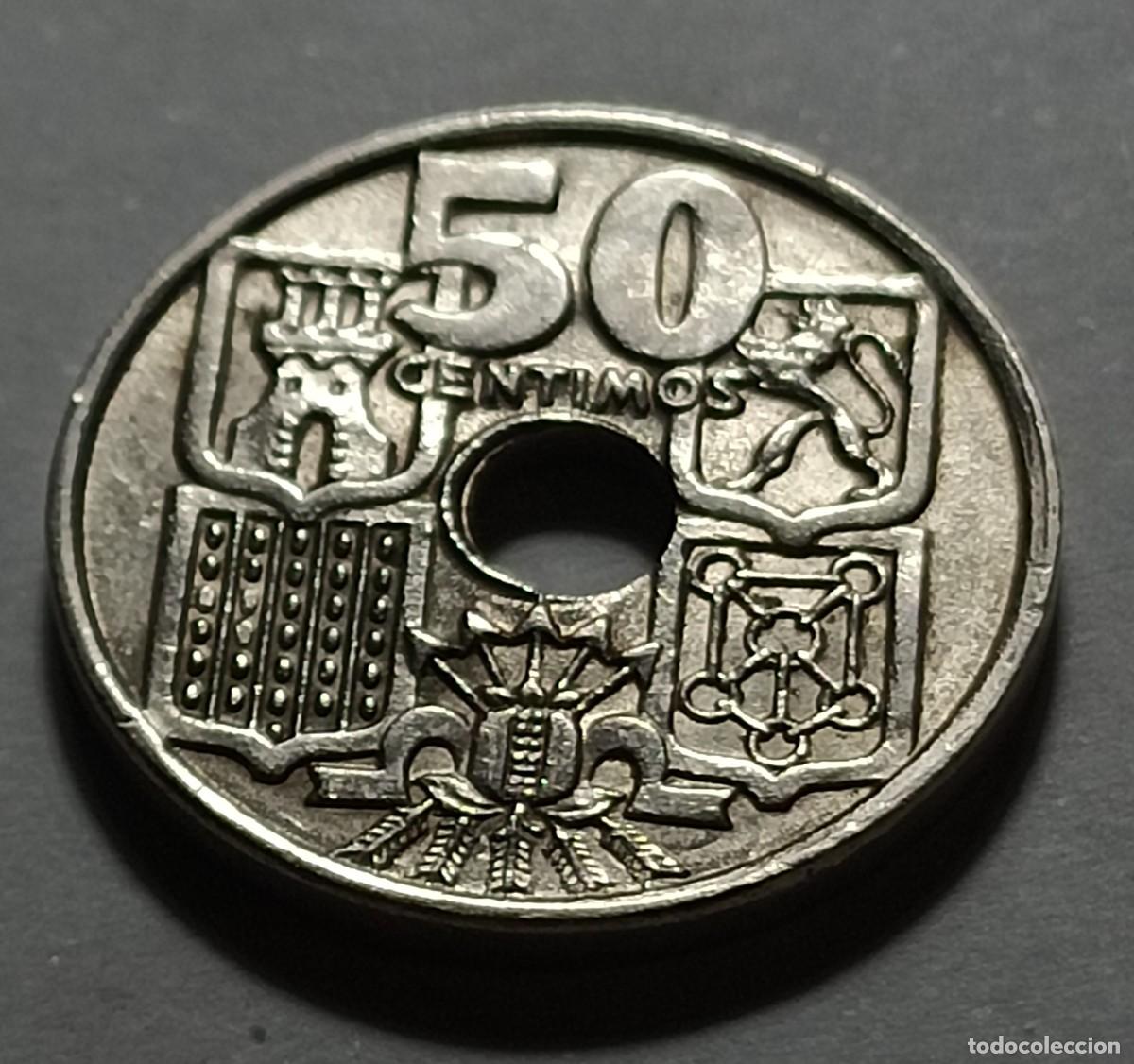 Monedas Franco: Moneda 5o centimos 1963 estrella 65 - Foto 2