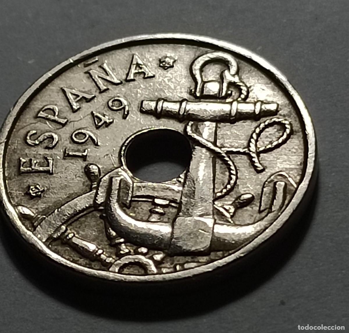 Monedas Franco: Moneda 5o centimos 1949 estrella 62 - Foto 1