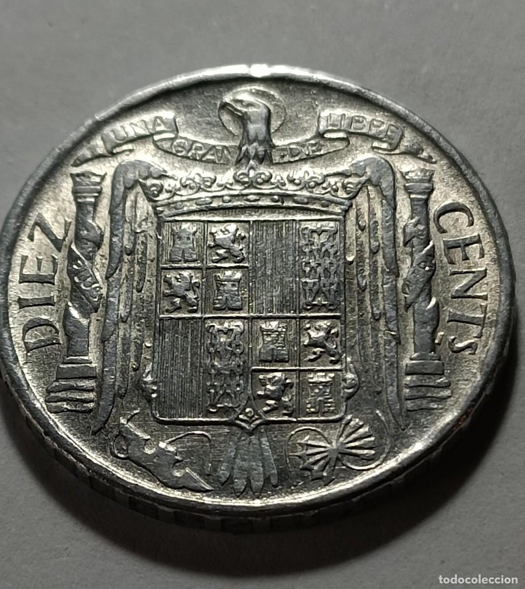 Monedas Franco: Moneda 10 centimos 1953 - Foto 2