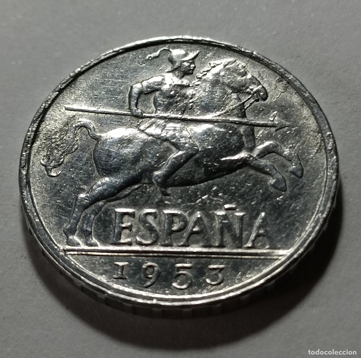 Monedas Franco: Moneda 10 centimos 1953 - Foto 1