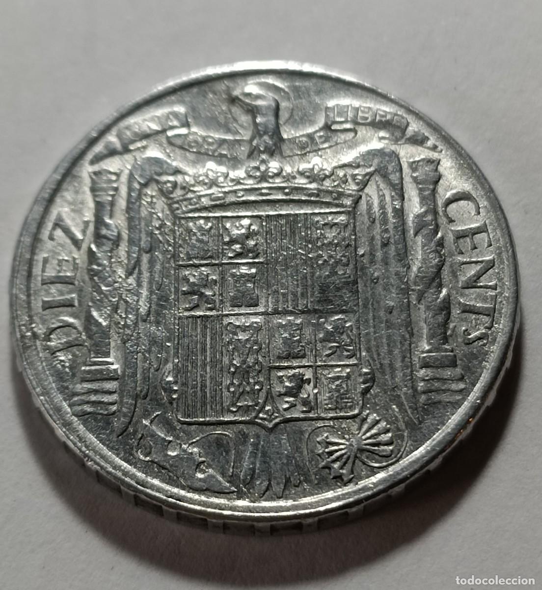 Monedas Franco: Moneda 10 centimos 1953 - Foto 2