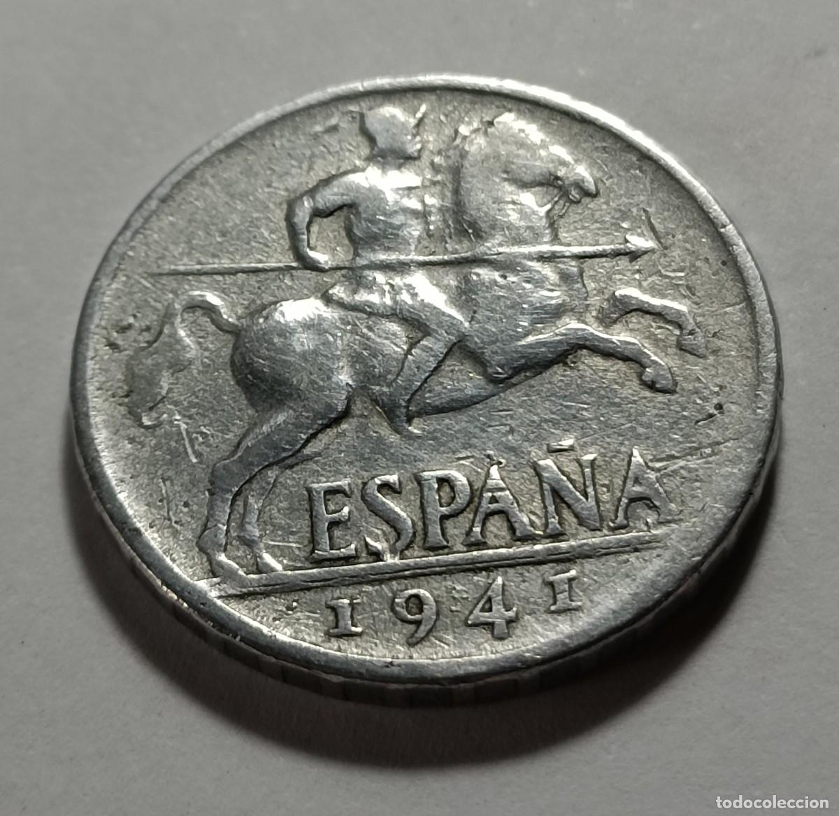 Monedas Franco: Moneda 10 centimos 1941 - Foto 1