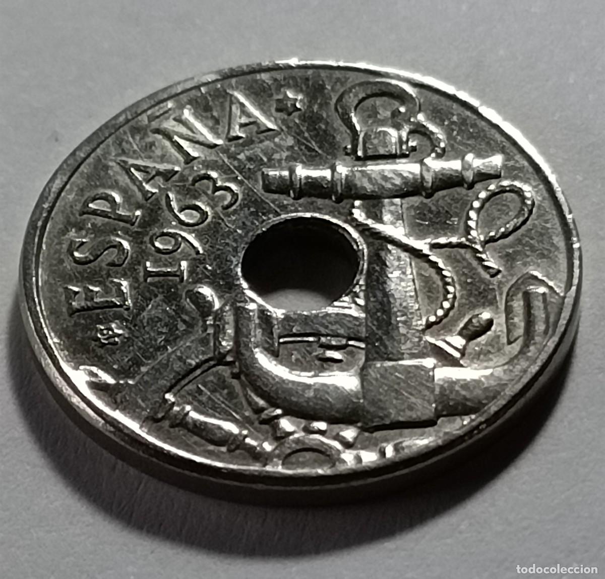 Monedas Franco: Moneda 50 centimos 1963 - Foto 2