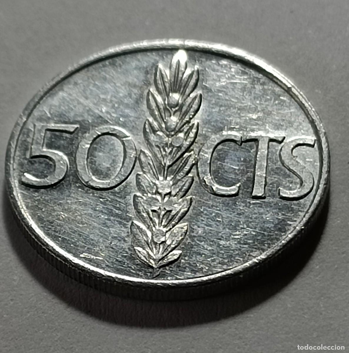 Monedas Franco: Moneda 50 centimos 1975 estrella 76 - Foto 1