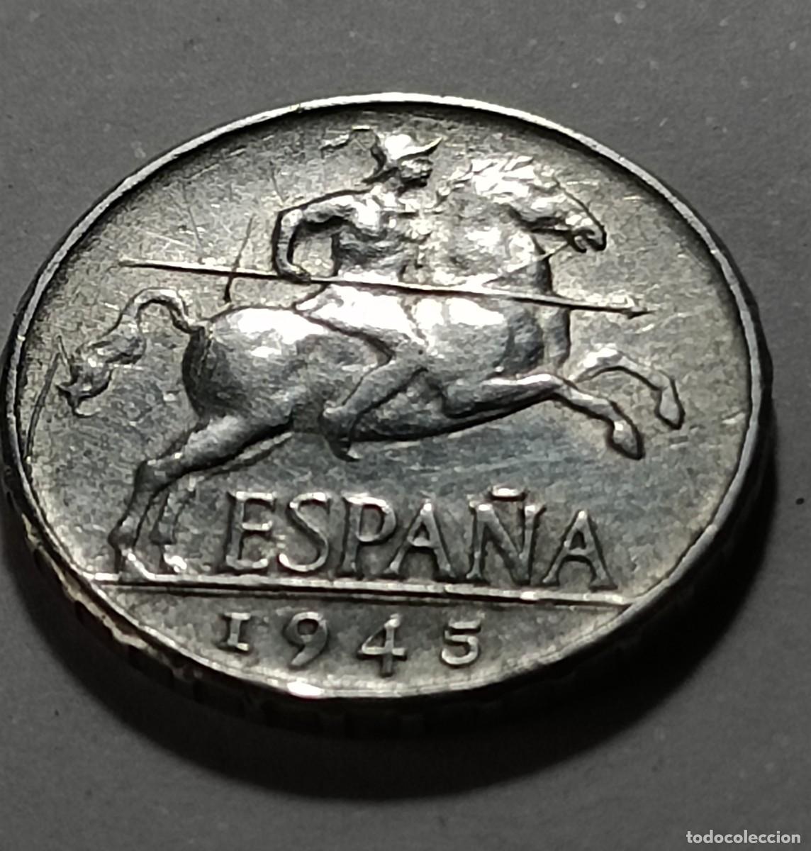 Monedas Franco: Moneda 5 centimos 1945 PLVS - Foto 1